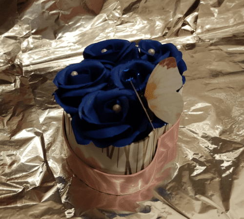 Aranjament cu trandafiri din sapun