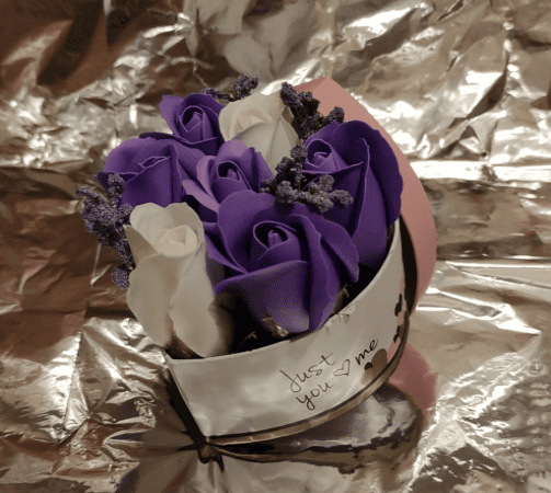 Aranjament cu trandafiri din sapun - imagine 2