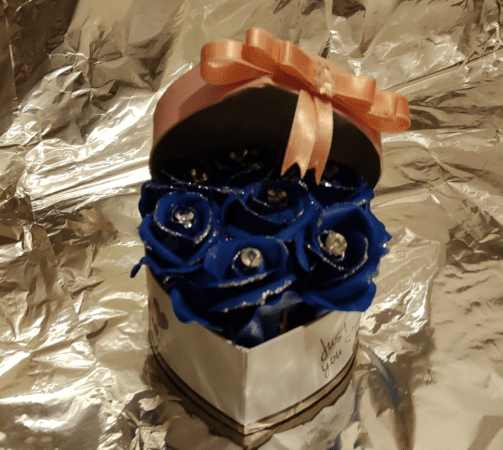 Aranjament cu trandafiri din sapun - imagine 2