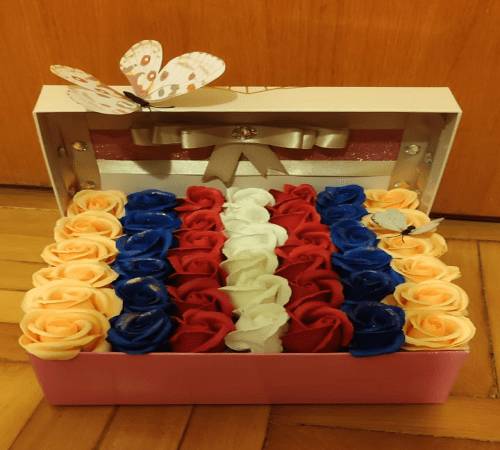 Aranjament cu trandafiri din sapun - imagine 2